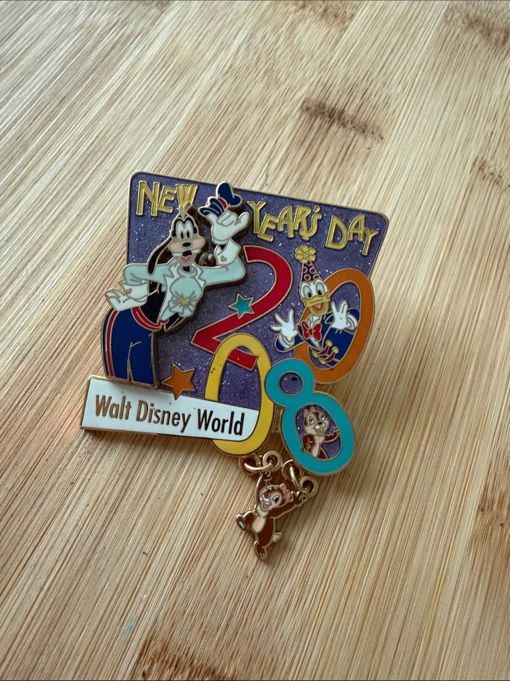 Disney New Years Day 2008 Collectable Pin